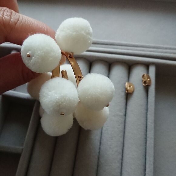 J.Crew Pom-pom hoop earrings - Picture 7 of 9